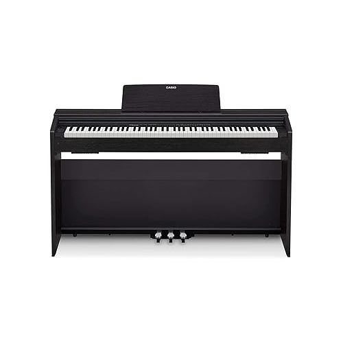 카시오 Casio Privia PX-870 Digital Piano - Black Bundle with Adjustable Bench, Headphone, Instructional Book, Online Piano Lessons, Austin Bazaar Instructional DVD, and Polishing Cloth