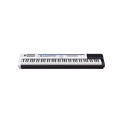 카시오 Casio Privia Pro PX-5S 88-Key Digital Stage Piano Bundle with Bench, Stand, Dust Cover, Sustain Pedal, Headphones, Instructional Book, Online Piano Lessons, and Austin Bazaar Polishing Cloth