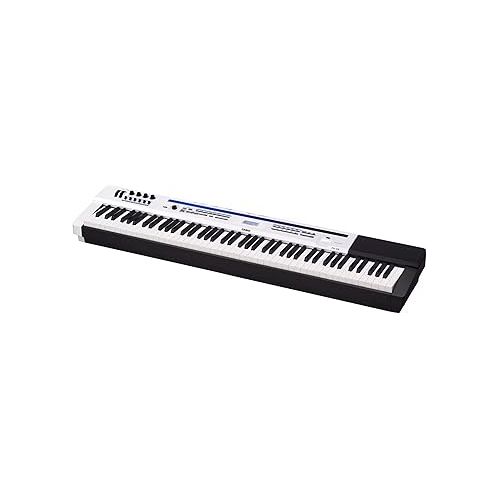 카시오 Casio Privia Pro PX-5S 88-Key Digital Stage Piano Bundle with Bench, Stand, Dust Cover, Sustain Pedal, Headphones, Instructional Book, Online Piano Lessons, and Austin Bazaar Polishing Cloth