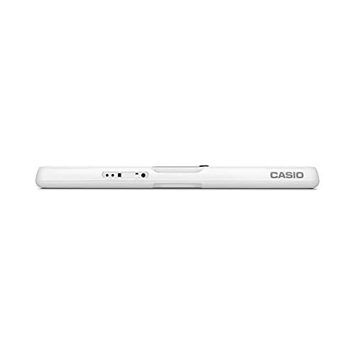 카시오 Casio Casiotone, 61-Key Portable Keyboard with USB, White (CT-S200WE) & Casio ARST Single-X Adjustable Keyboard Stand, Black