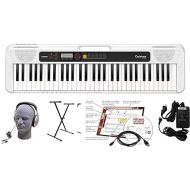 Casio CT-S200WE 61-Key Premium Keyboard Package with Headphones, Stand, Power Supply, 6-Foot USB Cable and eMedia Instructional Software, White (CAS CTS200WE EPA)