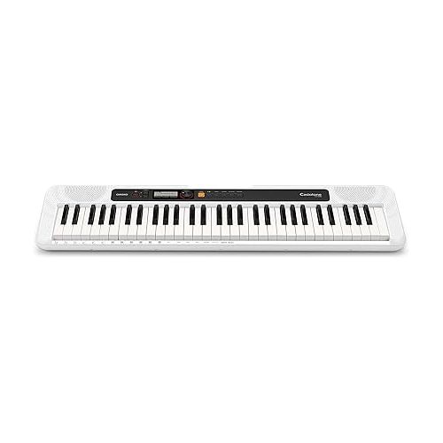 카시오 Casio CT-S200WE 61-Key Premium Keyboard Package with Headphones, Stand, Power Supply, 6-Foot USB Cable and eMedia Instructional Software, White (CAS CTS200WE EPA)