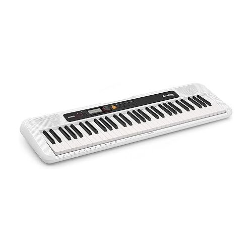 카시오 Casio CT-S200WE 61-Key Premium Keyboard Package with Headphones, Stand, Power Supply, 6-Foot USB Cable and eMedia Instructional Software, White (CAS CTS200WE EPA)
