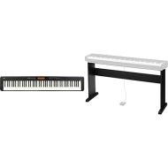 Casio 88-Key Digital Piano (CDP-S360) Black Small + Casio Digital Piano Stand (CS-46)