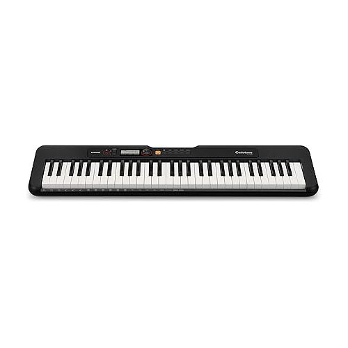 카시오 Casio CT-S200BK 61-Key Premium Keyboard Pack with Stand, Headphones & Power Supply, Black (CAS CTS200BK PPK) | Casio SP-20 Upgraded Piano-Style Sustain Pedal, Black