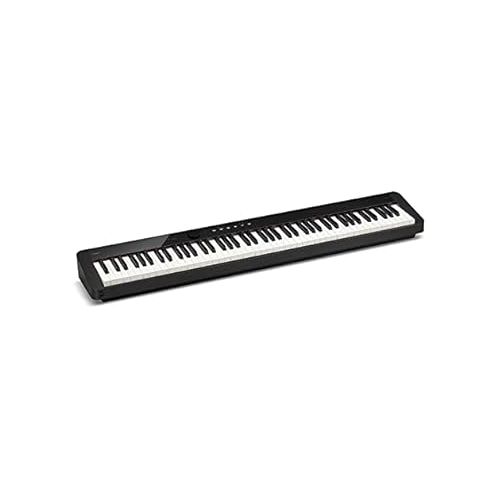 카시오 Casio Privia PX-S1100 Digital Piano Bundle with Adjustable Stand, Bench, Sustain Pedal, Instructional Book, DVD, Online Piano Lessons, and Polishing Cloth - Black