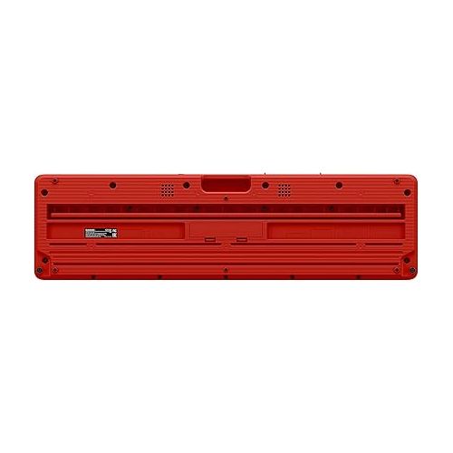 카시오 Casio Casiotone CT-S1 61-Key Portable Digital Keyboard - Red Bundle with Adjustable Stand, Bench, Headphone, Sustain Pedal, Instructional Book, Austin Bazaar Instructional DVD, and Polishing Cloth