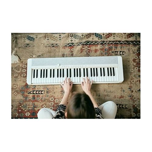 카시오 Casio Casiotone CT-S1WE 61-Key Portable Keyboard (White)