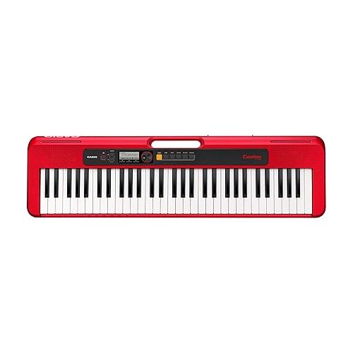 카시오 Casio 61-Key CT-S200RD Premium Keyboard Package with Headphones, Stand and Accessories | Casio ARBENCH X-Style Keyboard Bench