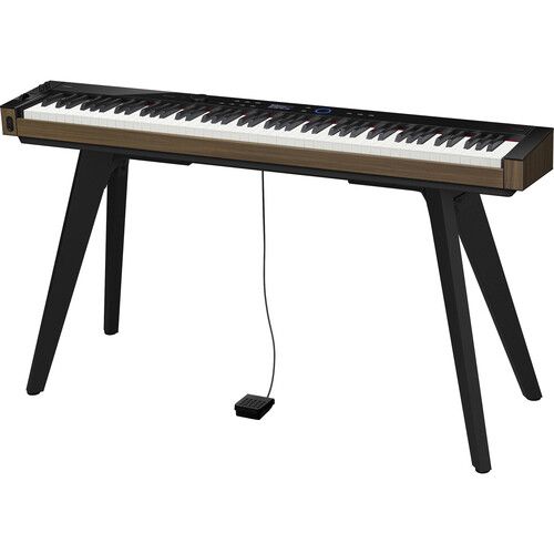 카시오 Casio Privia PXS6000CS 88-Key Portable Digital Piano Bundle with Wooden Stand