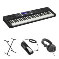 Casio CT-S500 61-Key Portable Keyboard Value Kit with Stand, Pedal, and Headphones