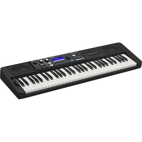 카시오 Casio CT-S500 61-Key Portable Keyboard Value Kit with Stand, Pedal, and Headphones