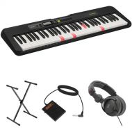 Casio LK-S250 61-Key Touch-Sensitive Portable Keyboard with Lighted Keys Value Kit