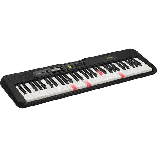 카시오 Casio LK-S250 61-Key Touch-Sensitive Portable Keyboard with Lighted Keys Value Kit