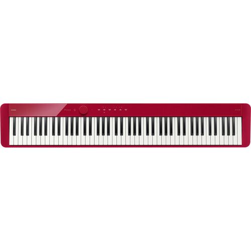 카시오 Casio Privia PX-S1100 88-Key Digital Piano with Built-In Speakers (Red)