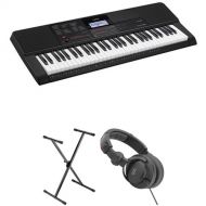 Casio CT-X700 61-Key Touch-Sensitive Portable Keyboard Value Kit with Stand and Headphones