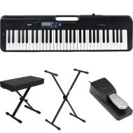 Casio Casiotone CT-S300 61-key Portable Arranger Keyboard Essentials Bundle