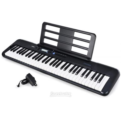 카시오 Casio Casiotone CT-S300 61-key Portable Arranger Keyboard Essentials Bundle