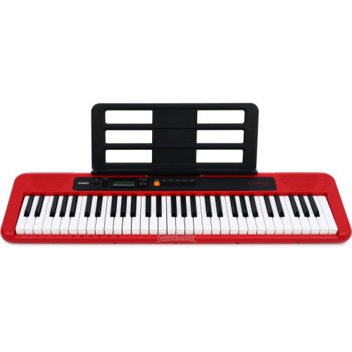 카시오 Casio Casiotone CT-S200 61-key Portable Arranger Keyboard - Red