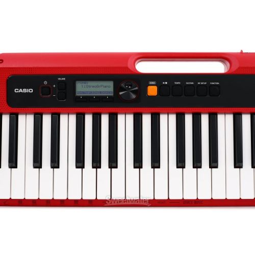 카시오 Casio Casiotone CT-S200 61-key Portable Arranger Keyboard - Red