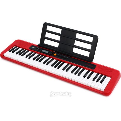 카시오 Casio Casiotone CT-S200 61-key Portable Arranger Keyboard - Red