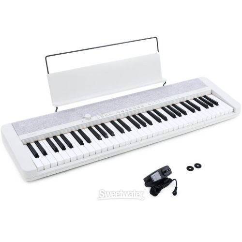 카시오 Casio CT-S1 61-key Portable Keyboard - White