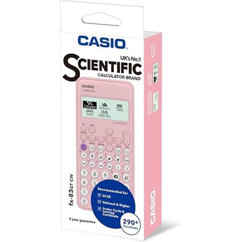 카시오 Casio FX-83GTCW Pink Scientific Calculator