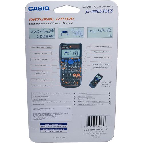 카시오 [아마존베스트]Casio fx-300ES PLUS Scientific Calculator, Black