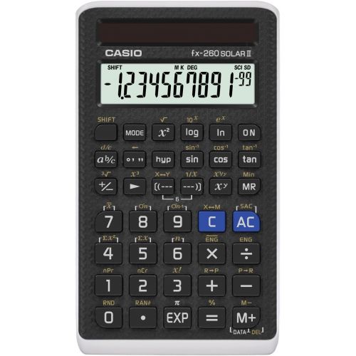 카시오 [아마존베스트]Casio Scientific Calculator Black, 3 W x 5 H, 2.25 (FX-260 SOLARII-S-IH)