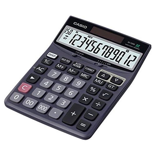 카시오 [아마존베스트]Casio(R) Check Correct Desk Calculator, 1.37in. x 5.51in. x 7.51in, Black, DJ120D