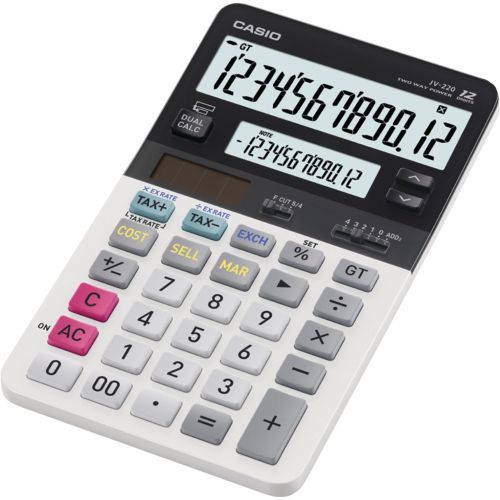 카시오 [아마존베스트]Casio JV-220 Standard Function Calculator with Dual Display