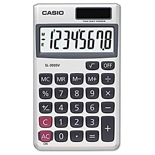 카시오 [아마존베스트]Casio SL300SV SL-300SV Handheld Calculator, 8-Digit LCD