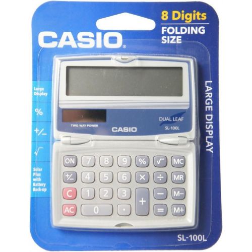 카시오 [아마존베스트]Casio Basic Solar Folding Compact Calculator 1 ea