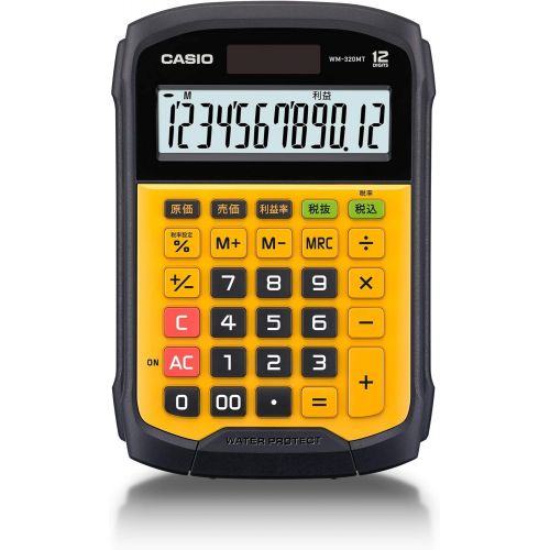 카시오 [아마존베스트]Casio waterproof and dustproof calculator WM-320MT-N mini just type 12 digits
