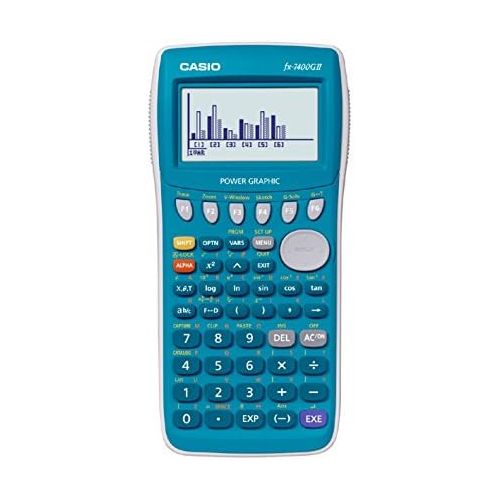 카시오 [아마존베스트]Casio Fx7400 Fx-7400gii Power Graphic Scientific Calculator High Resolution Display Screen Limited Edition 20kb RAM Turquoise Color Limited Edition.