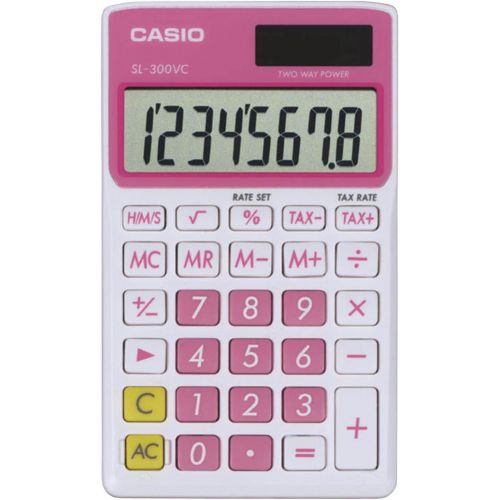 카시오 [아마존베스트]Casio SL-300VC Standard Function Calculator, Pink