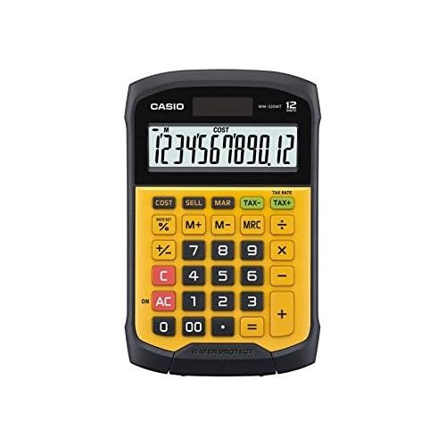 카시오 [아마존베스트]Casio WM-320MT Calculator, 9.27L x 6.2W x 1.42H Yellow/Black