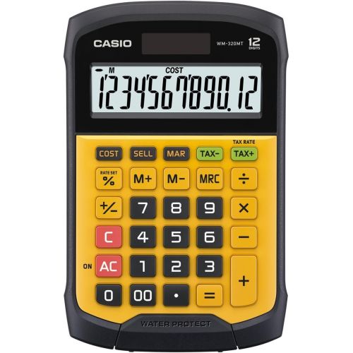 카시오 [아마존베스트]Casio WM-320MT Calculator, 9.27L x 6.2W x 1.42H Yellow/Black