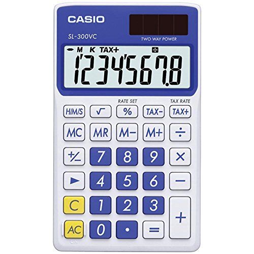 카시오 Casio CSOSL300VCBE - SL-300SVCBE Handheld Calculator