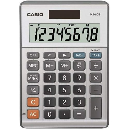 카시오 Casio MS-80B Standard Function Desktop Calculator / 5 Pack