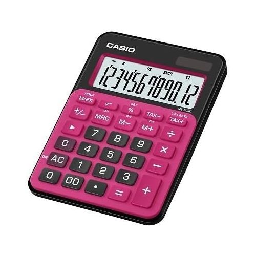 카시오 Casio MS-6NC-BRD Basic Practical Calculator Red/Black Tax