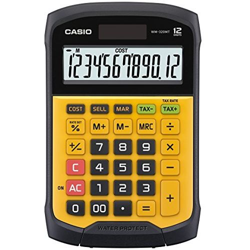 카시오 Casio waterproof and dustproof calculator WM-320MT-N mini just type 12 digits