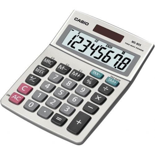 카시오 CIOMS80SSIH - Casio Solar Desktop Calculator