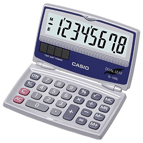 카시오 CASIO Solar Calculator with Folding Hard Case SL100L SL-100L 79767162825