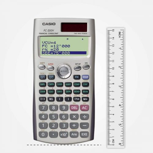 카시오 Casio FC-200V Financial Calculator with 4-Line Display
