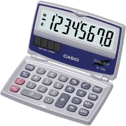 카시오 Casio Basic Solar Folding Compact Calculator