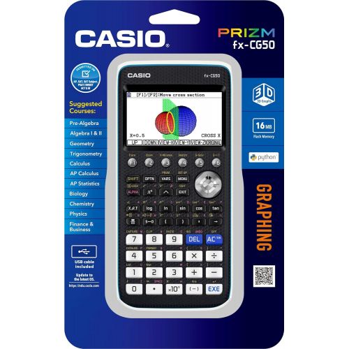 카시오 CASIO PRIZM FX-CG50 Color Graphing Calculator