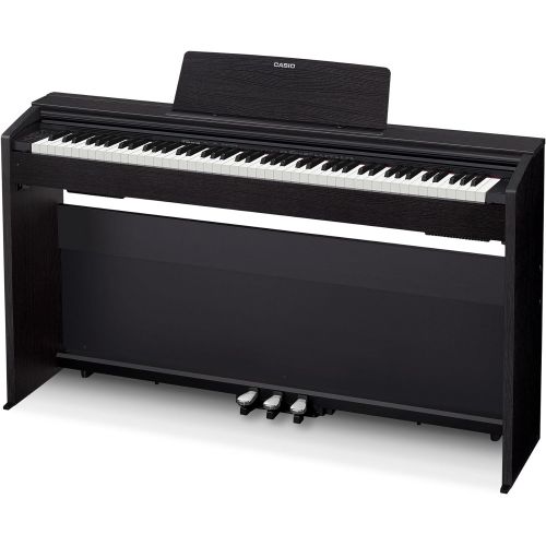 카시오 Casio Privia PX-870 Digital Piano - Black Bundle with Furniture Bench, Instructional Book, Online Lessons, Austin Bazaar Instructional DVD, and Polishing Cloth