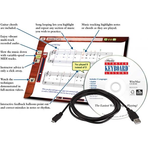 카시오 Casio CT-S200RD 61-Key Premium Keyboard Package with Headphones, Stand, Power Supply, 6-Foot USB Cable and eMedia Instructional Software, Red (CAS CTS200RD EPA)