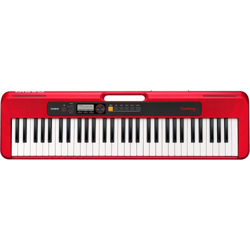 카시오 Casio CT-S200RD 61-Key Premium Keyboard Package with Headphones, Stand, Power Supply, 6-Foot USB Cable and eMedia Instructional Software, Red (CAS CTS200RD EPA)